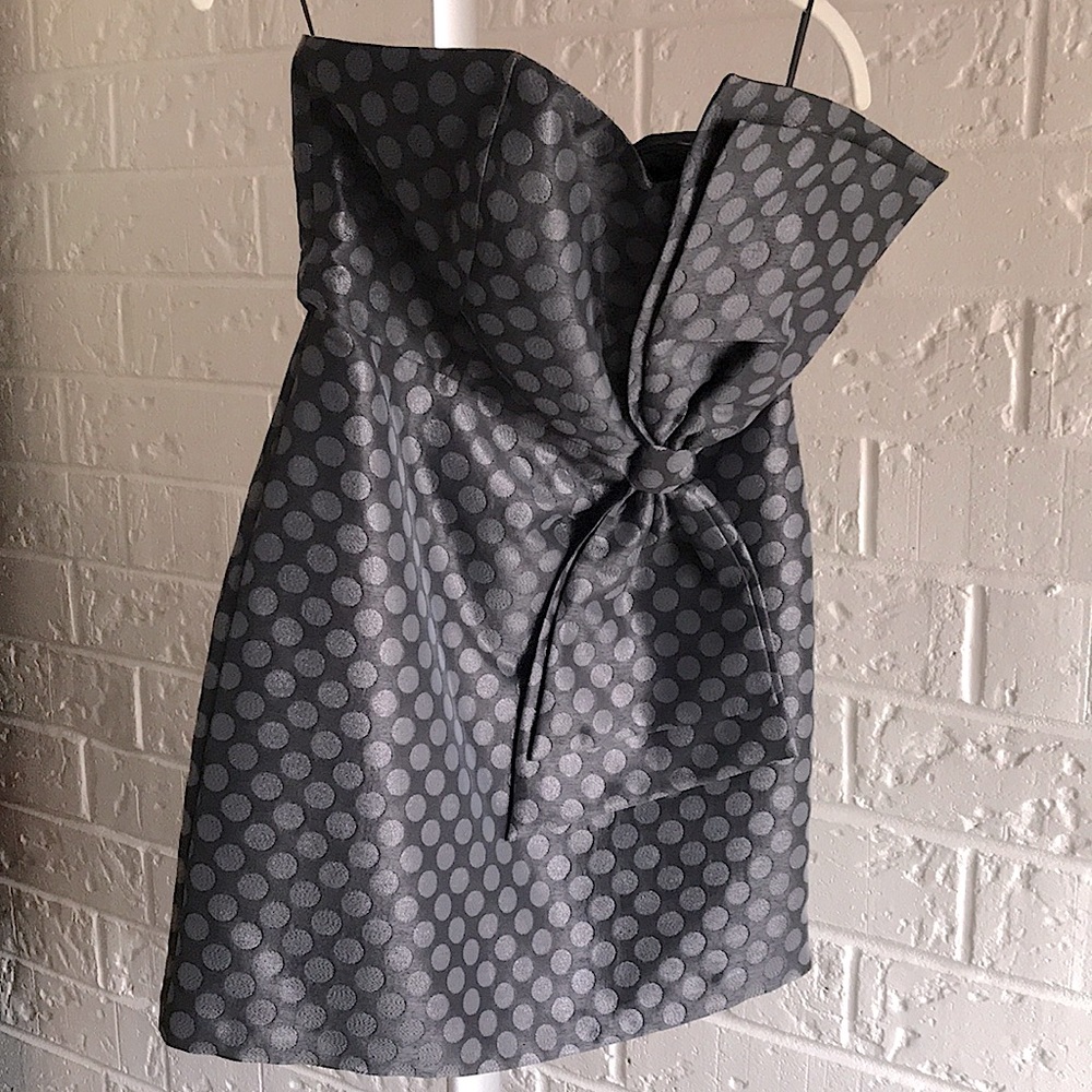 Strapless mini dress